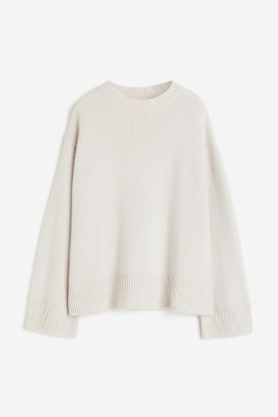 Cashmere jumper - White - Ladies | H&M GB | H&M (UK, MY, IN, SG, PH, TW, HK)