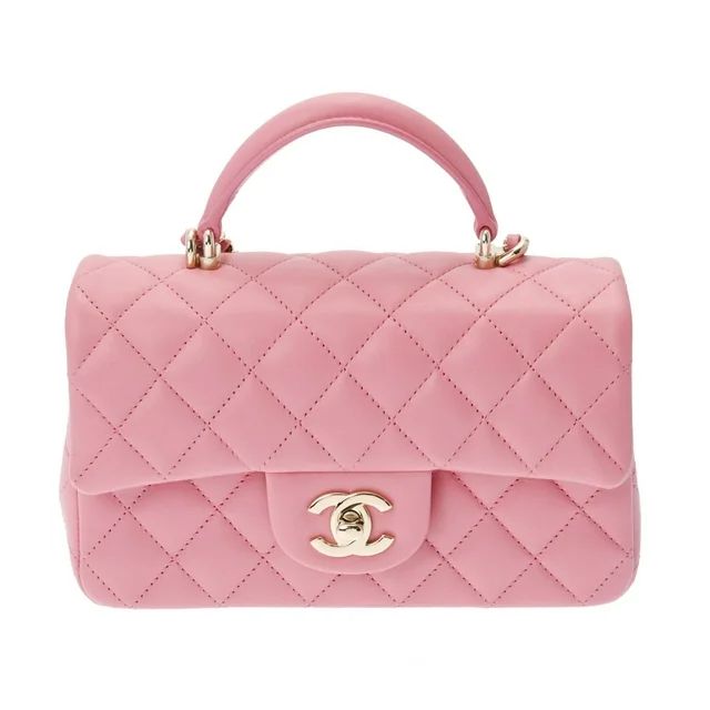 Pre-Owned CHANEL Chain Shoulder Pink Champagne AS2431 Women's Lambskin Bag (Like New) - Walmart.c... | Walmart (US)