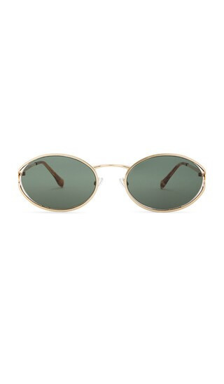 Banbe The Sampaio Sunglasses in Metallic Gold. | Revolve Clothing (Global)