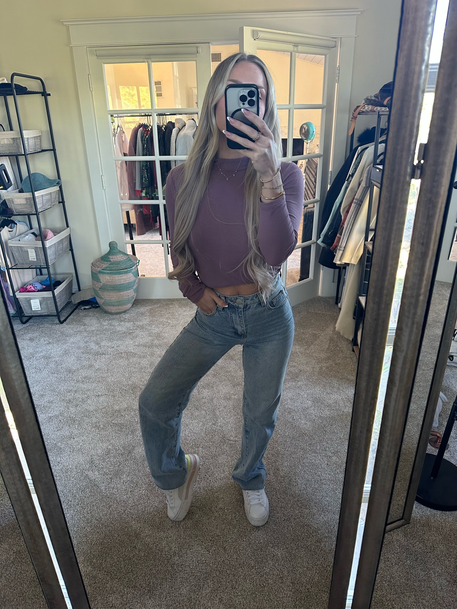 Comfy & chill outfit of the day! My favorite puma sneaks are on sale in different color ways too! 

#LTKsalealert #LTKFind #LTKstyletip