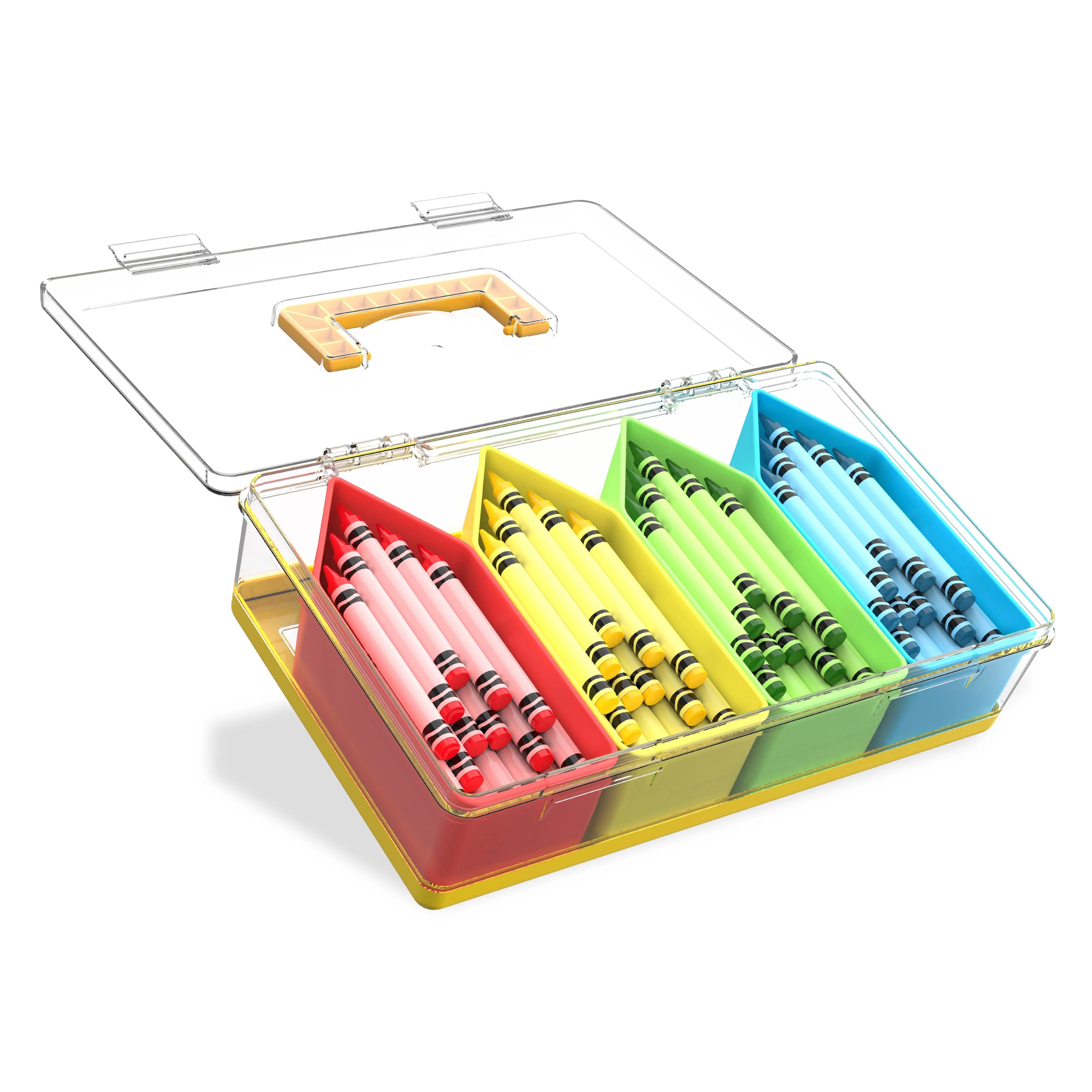 COOK WITH COLOR Snack Box Container for Kids Lunch Box Snackle Box, Crayon theme, 4 grid | Walmart (US)