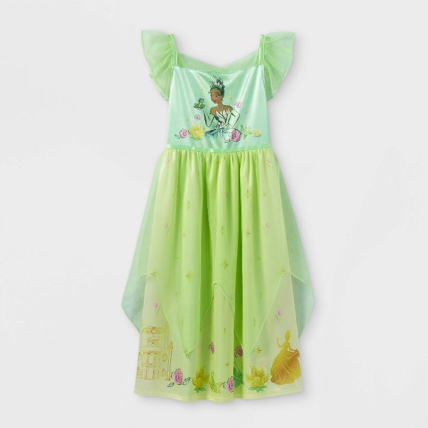 Girls' Disney Princess Tiana NightGown - Green | Target