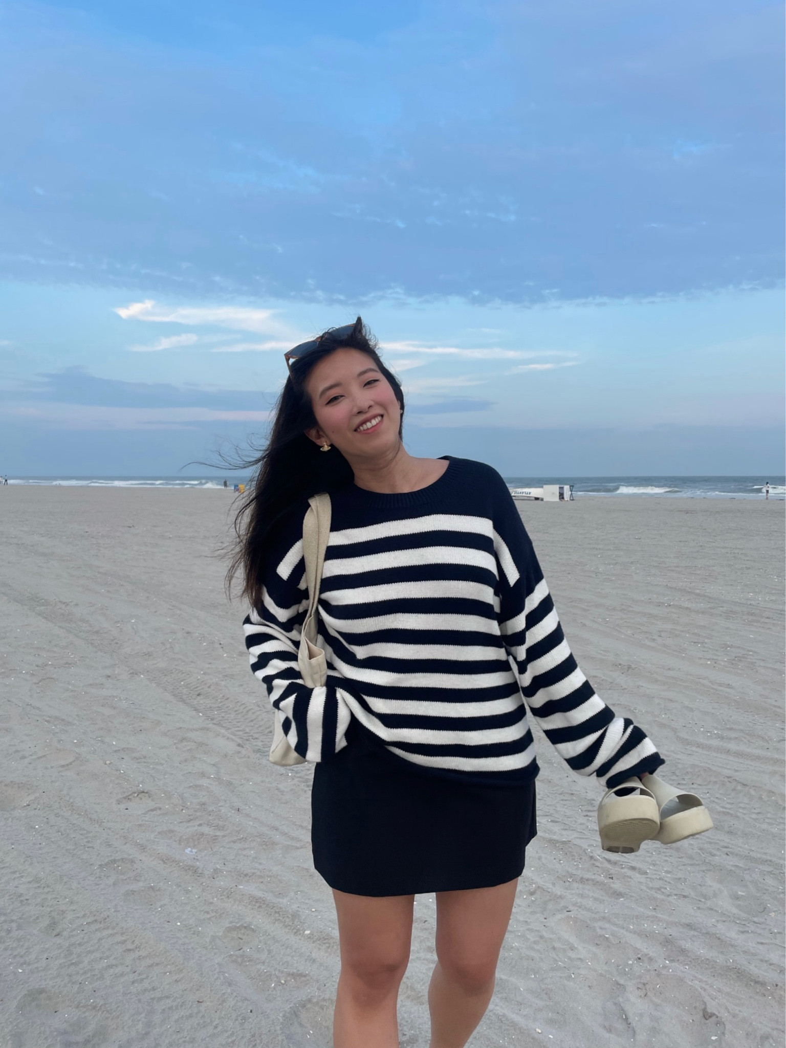 My fave Abercrombie skort is restocked with diff colors! It legit looks like a mini skirt and it’s so flattering 
.
.
.

Summer outfit, summer style, beach weekend, neutral outfits, summer aesthetic, coastal style, comfy outfit #outfitinspo #summeroutfits #ootd #skort #stripedsweater #oldmoneyaesthetic #outfitoftheday 

#LTKBacktoSchool #LTKFind #LTKU