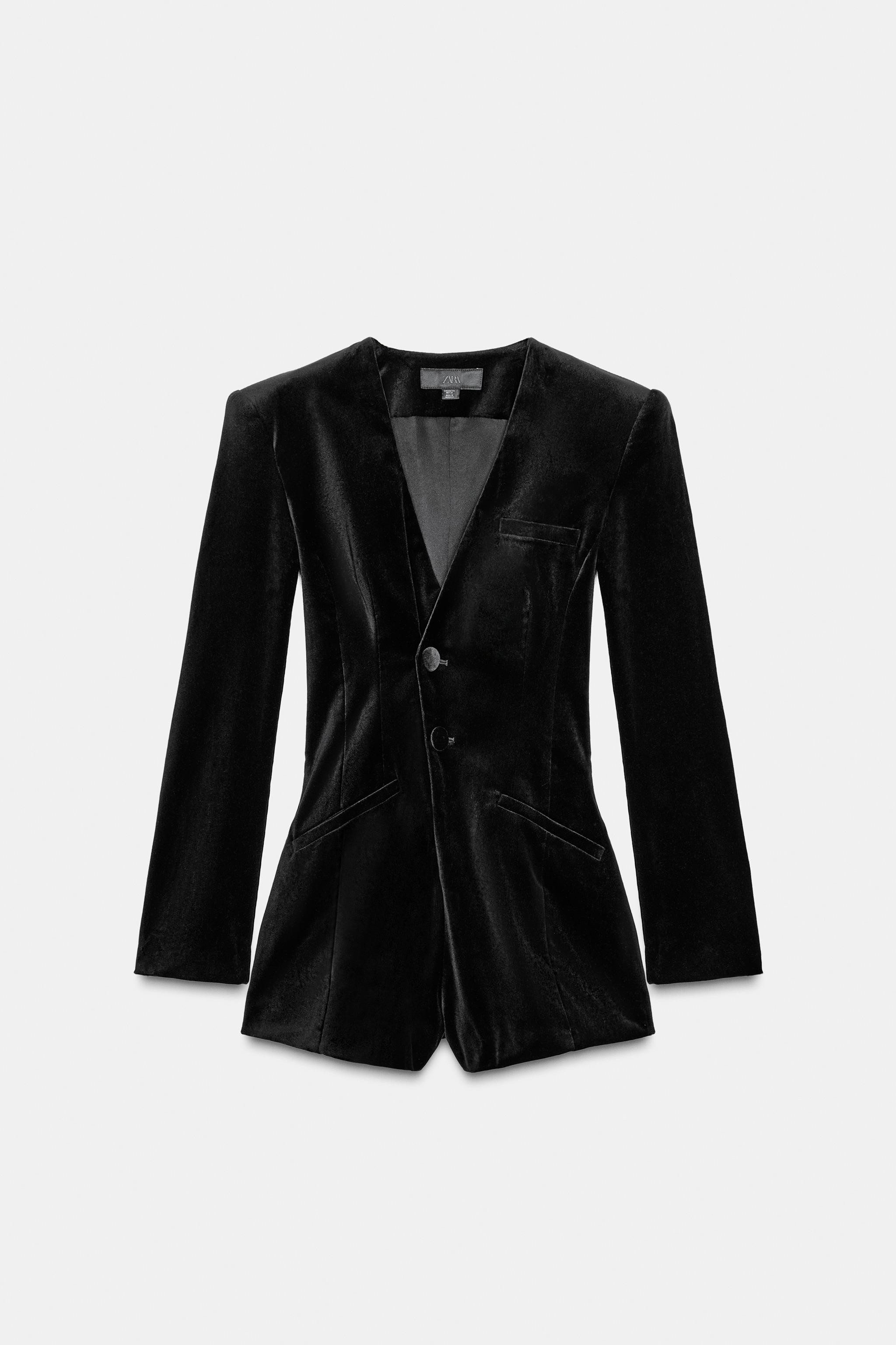 VELVET BLAZER ROMPER | Zara US