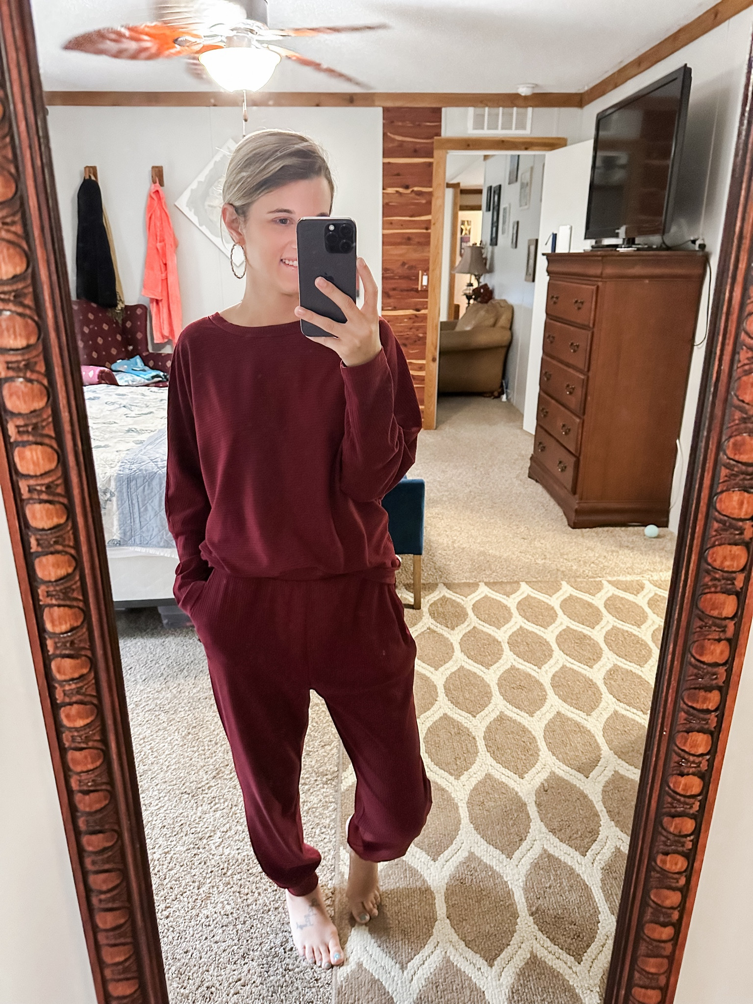#lounge set from Amazon! I will share this every year! So comfy and relaxing. Or you can just run some errand. Quick and easy outfit 

#LTKSeasonal #LTKStyleTip #LTKFindsUnder50