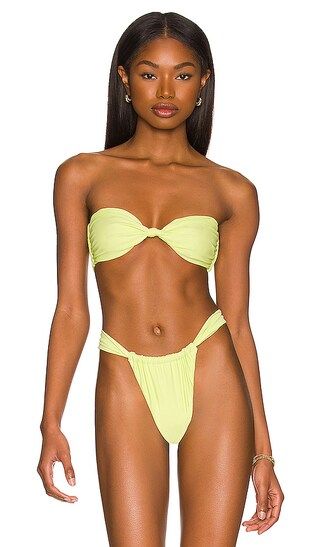 Adore You Top in Melon Yellow Bikini Yellow Swimsuit Yellow Bathing Suit Neon Bikini Neon Swimsuit | Revolve Clothing (Global)