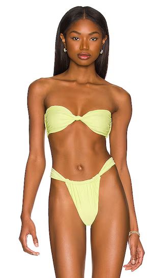 Adore You Top in Melon Yellow Bikini Yellow Swimsuit Yellow Bathing Suit Neon Bikini Neon Swimsuit | Revolve Clothing (Global)