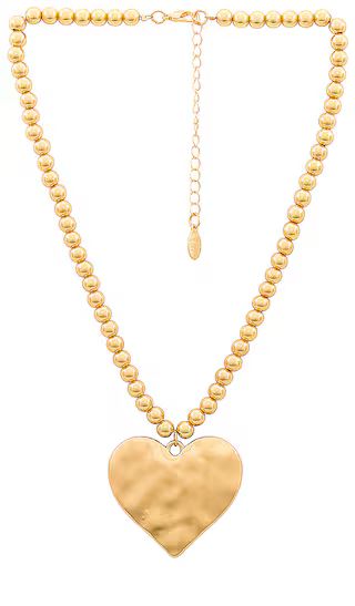 Heart Of Gold Necklace in Gold | Revolve Clothing (Global)