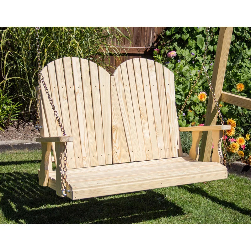 2 Person Solid Wood Porch Swing | Wayfair Professional