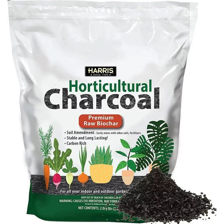 Harris Horticultural Charcoal, Premium Biochar Soil Amendment for Plants and Terrariums, 2qt. - W... | Walmart (US)