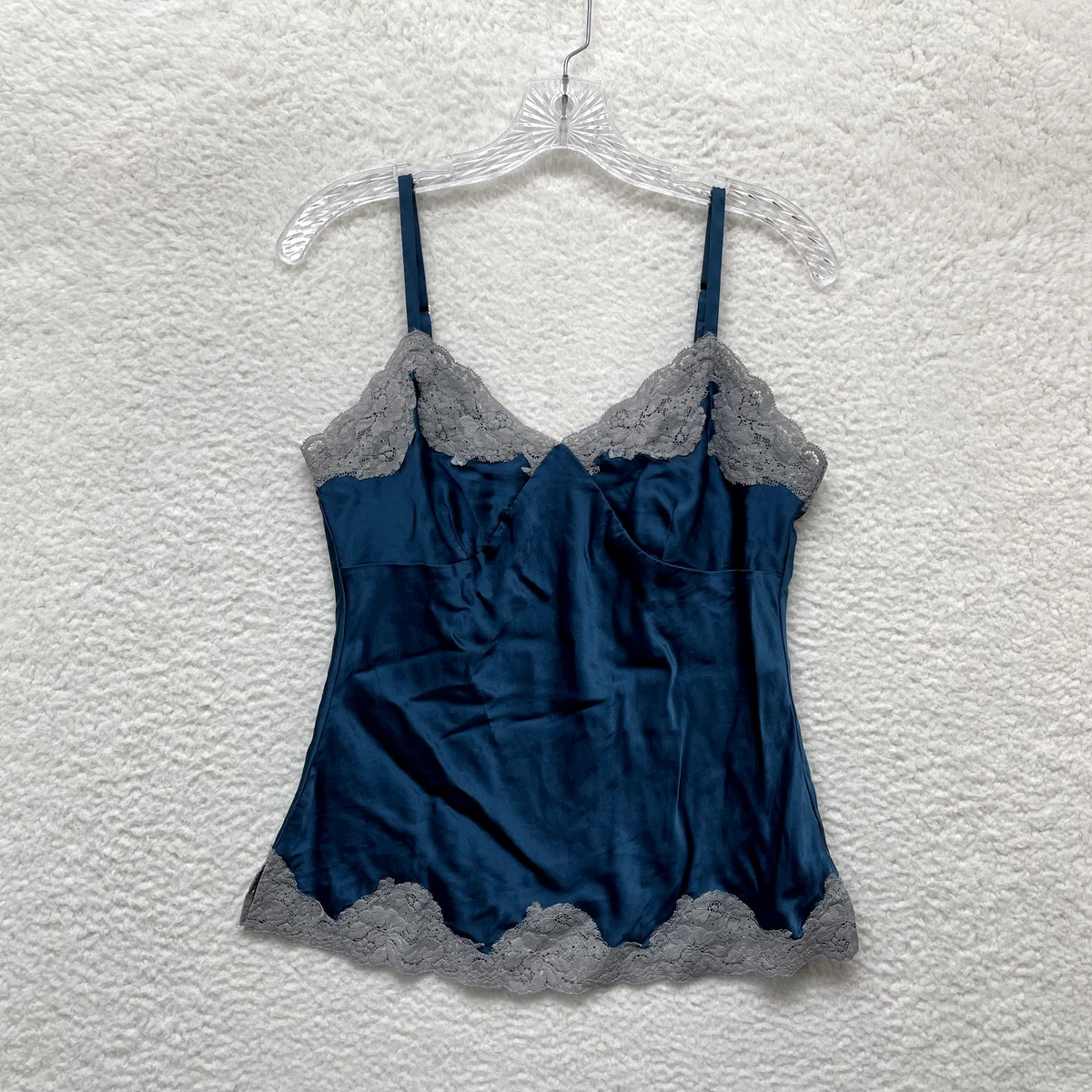 Y2K 2000s Express Blue Silk Lace Fairy Grunge Cami Camisole M Medium  | eBay | eBay US