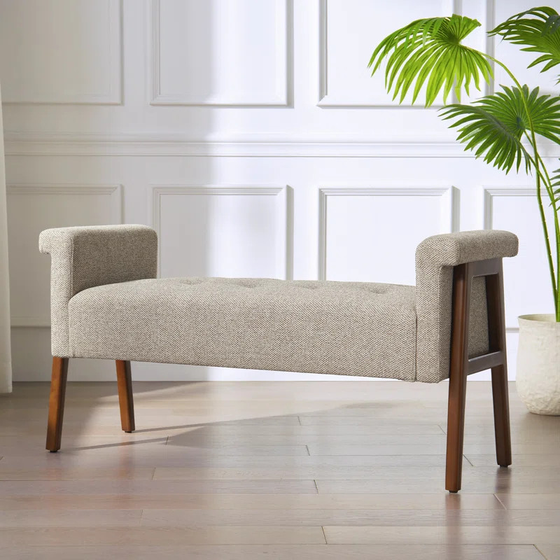 Lovice Polyester Blend Upholstered Bench | Wayfair North America