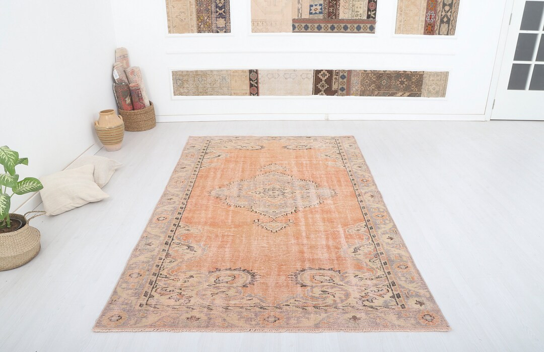 Muted Rug 7x9 Anatolian Rug 7x9 Rug Turkish Vintage Rug - Etsy | Etsy (US)