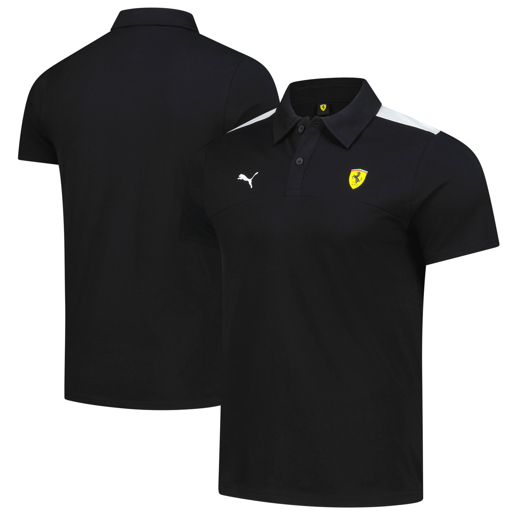 Men's Puma Black Scuderia Ferrari Classic Logo Polo | Fanatics