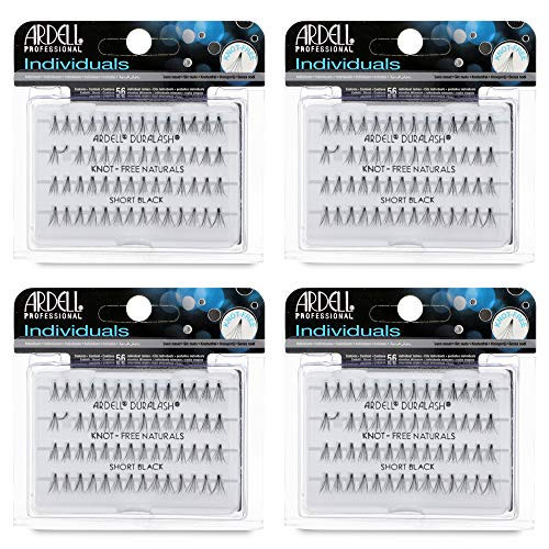 Ardell Individual False Eye Lashes - Short, Black, Natural Look DIY Lash Clusters, Easy Application for Eyelash Extension Effect, 4 Pack | Amazon (US)