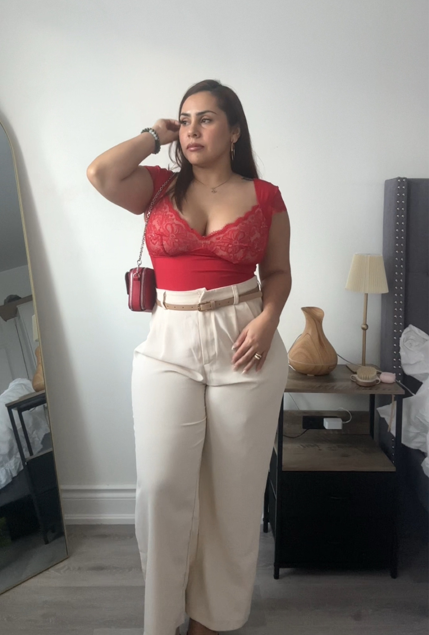 Workwear | date night outfit | girl time outfit | bodysuit | beige trousers | red bodysuit | Popilush

✨Code Melissa-yx to save! On the Popilush website 

#LTKworkwear #LTKcurves #LTKpetite