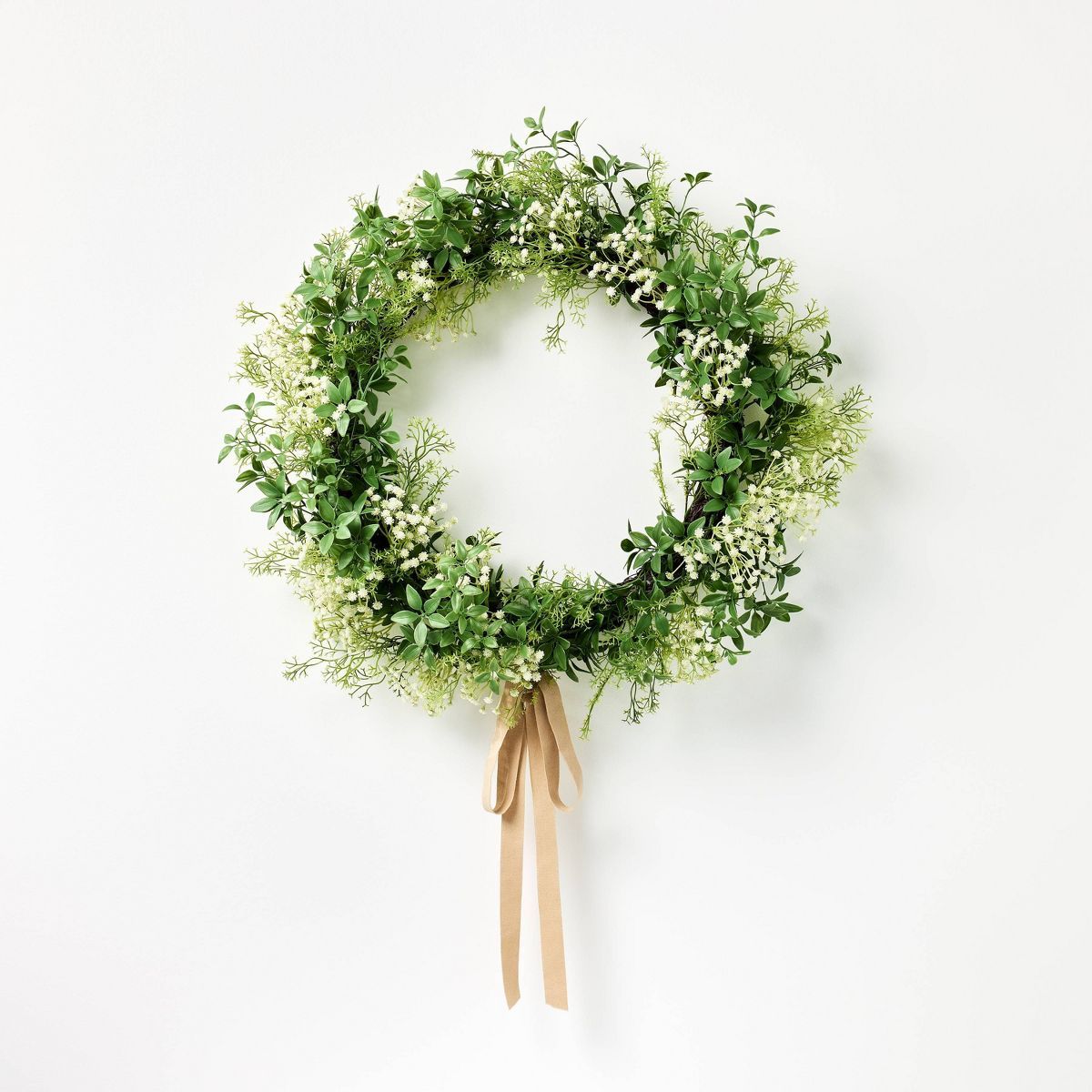 24" Baby's Breath Wreath - Threshold™ designed with Studio McGee: Faux Floral Indoor Decor, Unl... | Target