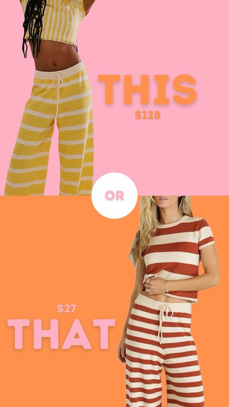 This or that… stripe pant set 

#LTKSeasonal #LTKOver40 #LTKStyleTip