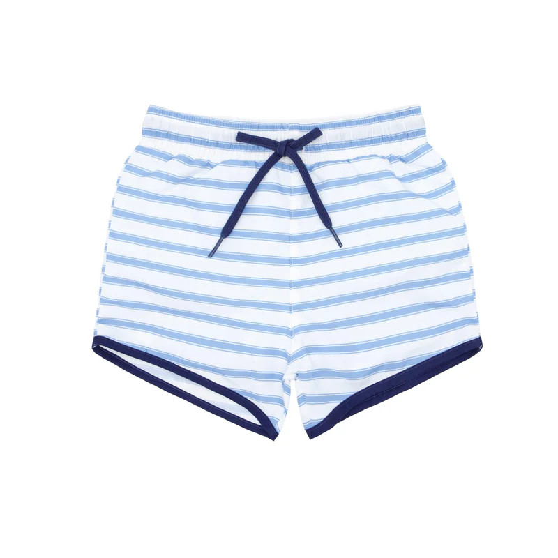 boys boca blue stripe boardie | minnow