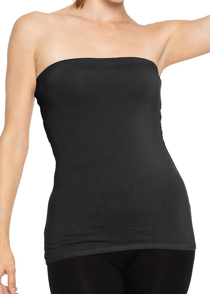 STRETCH IS COMFORT Women's & Plus Mid and Long Length Tube Top | X Small - 5X | Amazon (US)