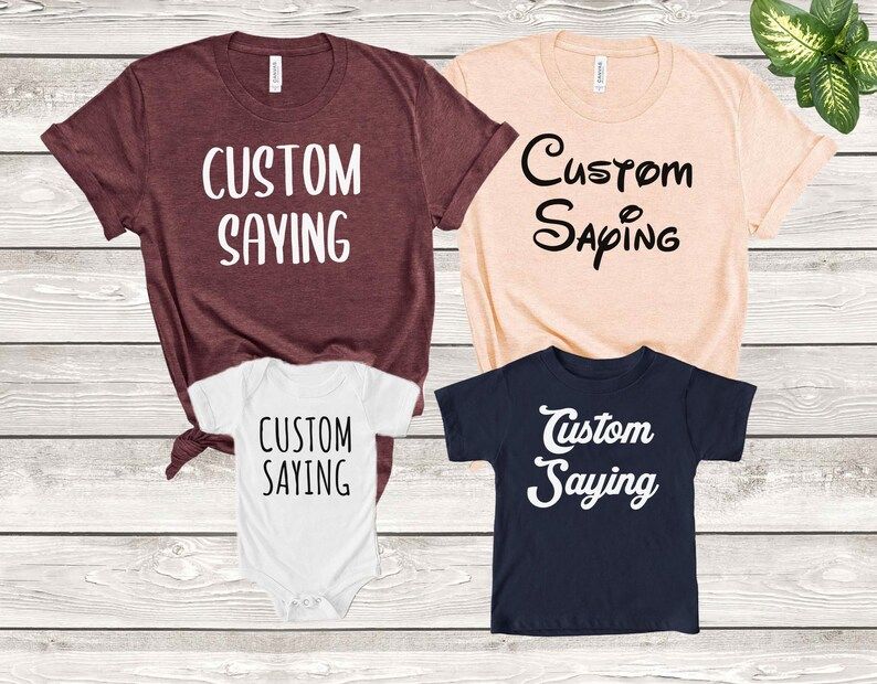 Custom Shirtscustom T-shirtcustom Family Shirtpersonalized | Etsy | Etsy (US)
