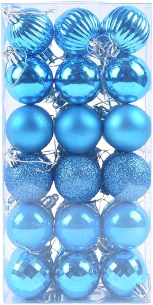 Christmas Ball Ornaments for Christams Decorations, 36Pcs Shatterproof Anti-deform Plastic Decora... | Amazon (US)