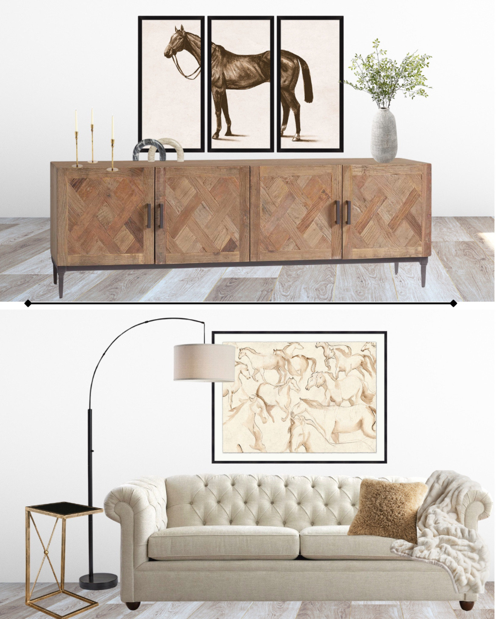 The perfect mix of natural textures, soft neutrals, and statement horse artwork—because classic equestrian style never goes out of fashion.
You can shop for all of these pieces by visiting the link in my bio 💜



#LTKHome