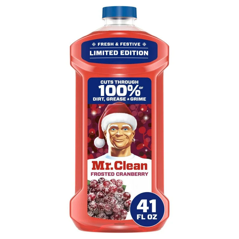 Mr. Clean All Purpose Cleaner, Floor Cleaner, Mop Soap, Cleaning Liquid, Frosted Cranberry, 41 fl... | Walmart (US)
