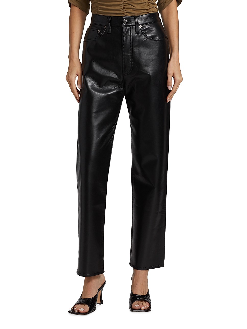 Recycled Leather Pants | Saks Fifth Avenue