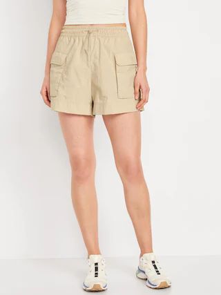 High-Waisted Cargo Utility Shorts -- 5-inch inseam | Old Navy (US)