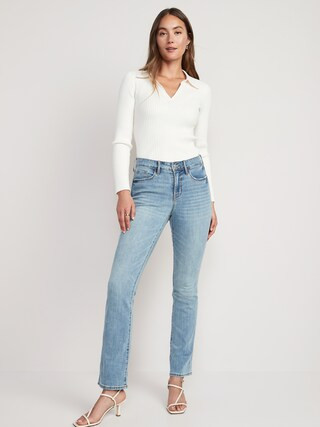 High-Waisted Kicker Boot-Cut Jeans for Women | Old Navy (US)
