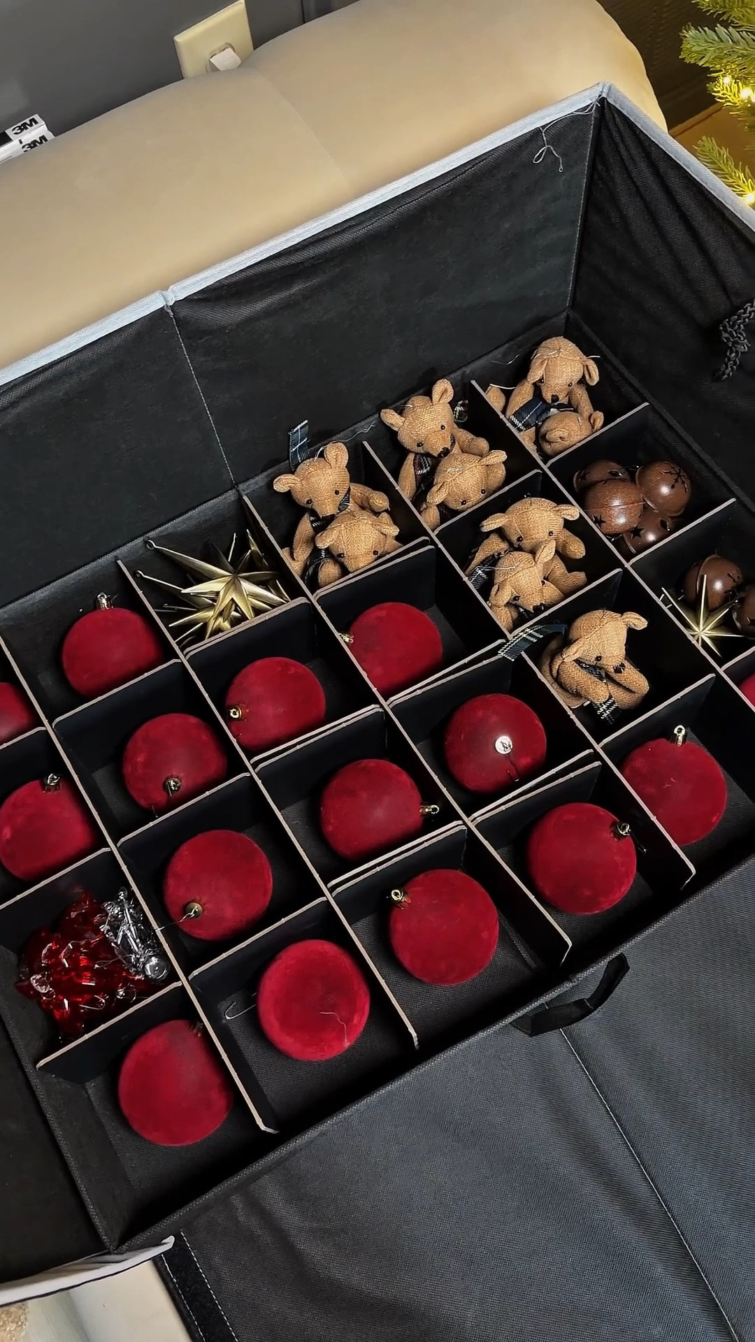 Packing away Christmas , storages boxes , ornaments storage boxes  