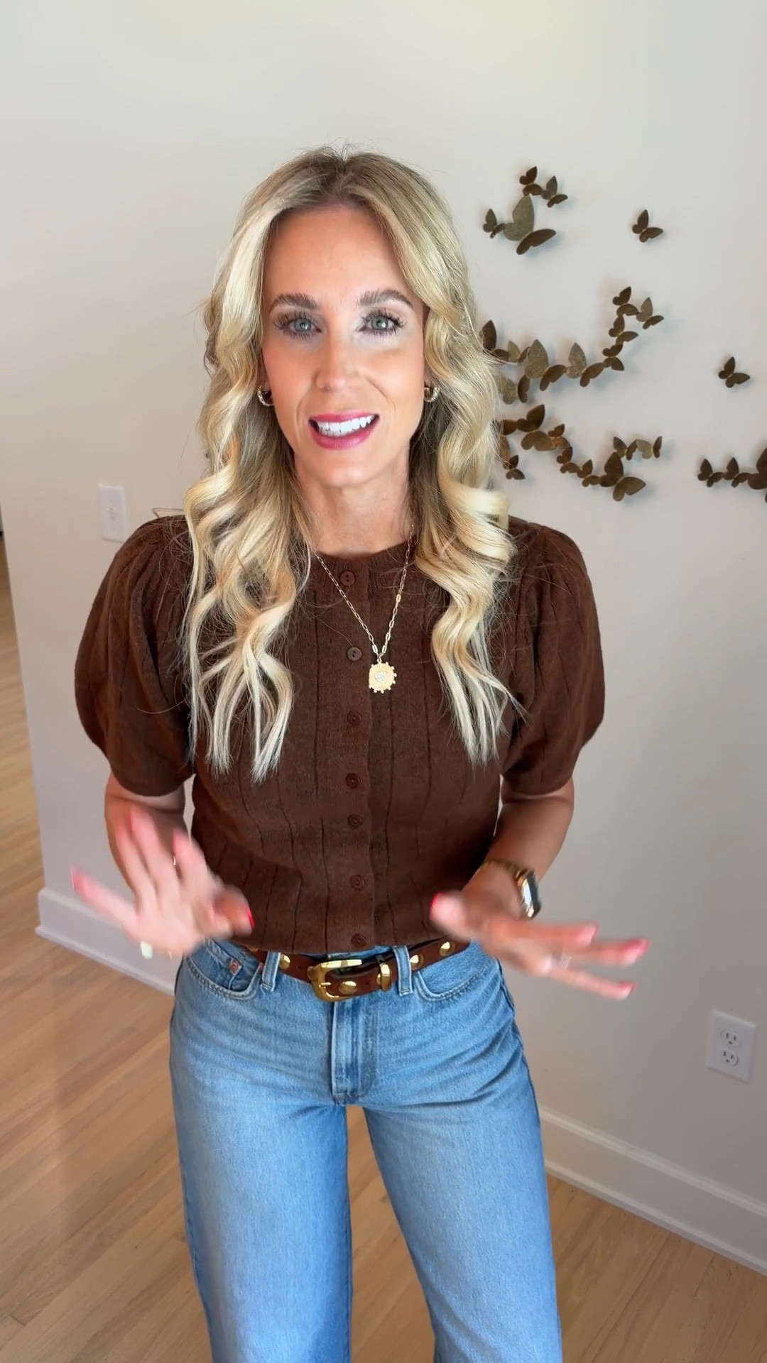 Nordstrom sale sweater and favorite jeans!