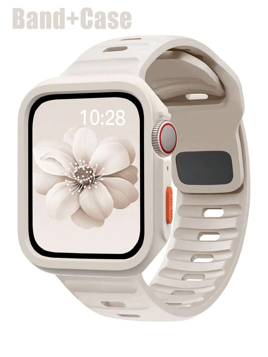 Two Piece Combination Apple Watch Band+Apple Watch Case For Men And Women Outdoor Sports. Soft, W... | SHEIN