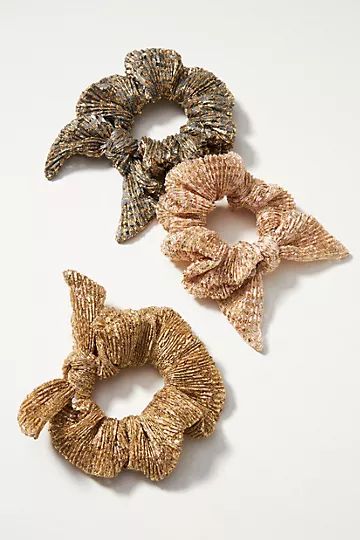 Set of Three Raffia Bow Scrunchies | Anthropologie (US)