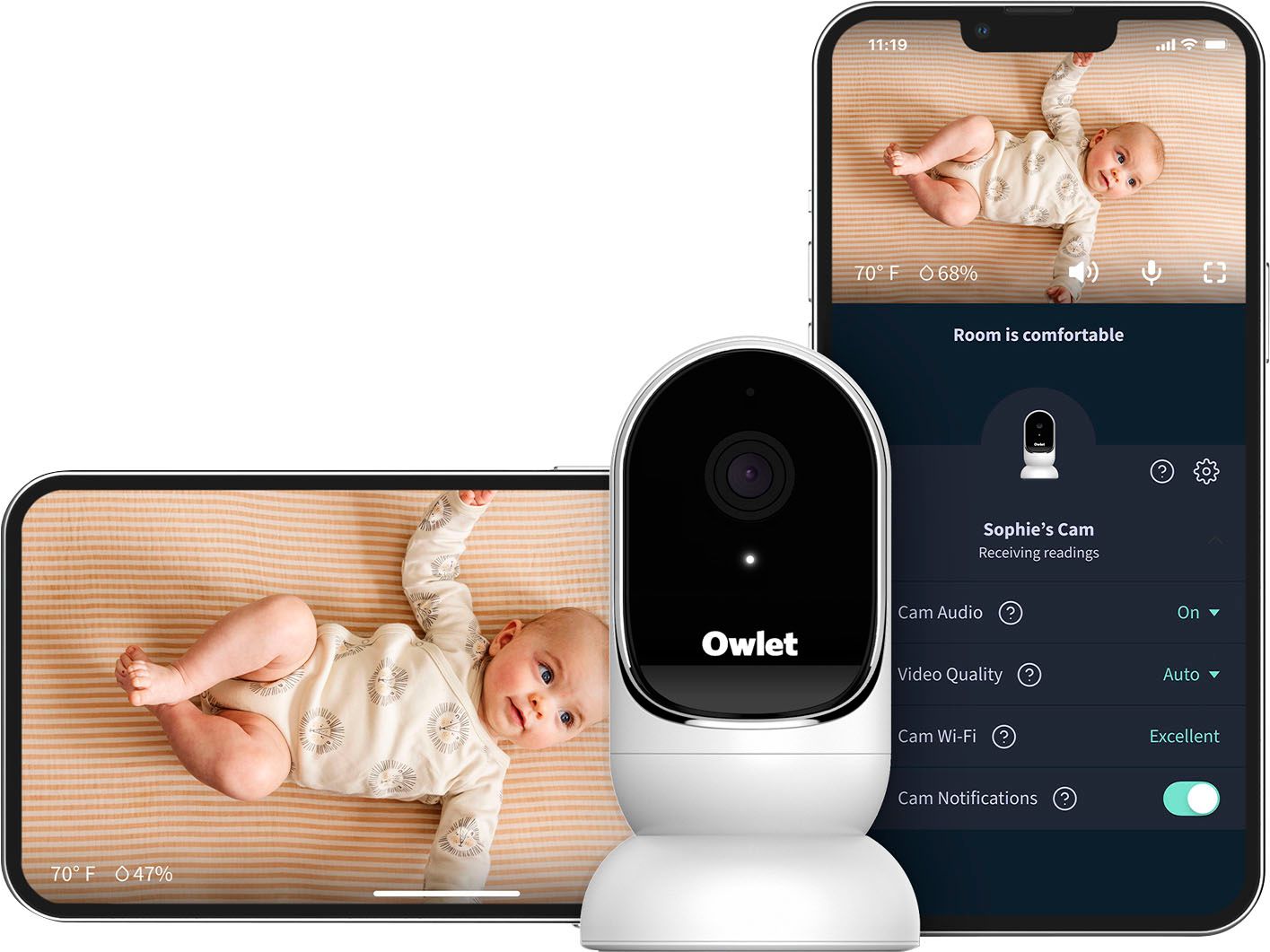 Owlet Cam Smart HD Video Baby Monitor BC04NNBBYH - Best Buy | Best Buy U.S.
