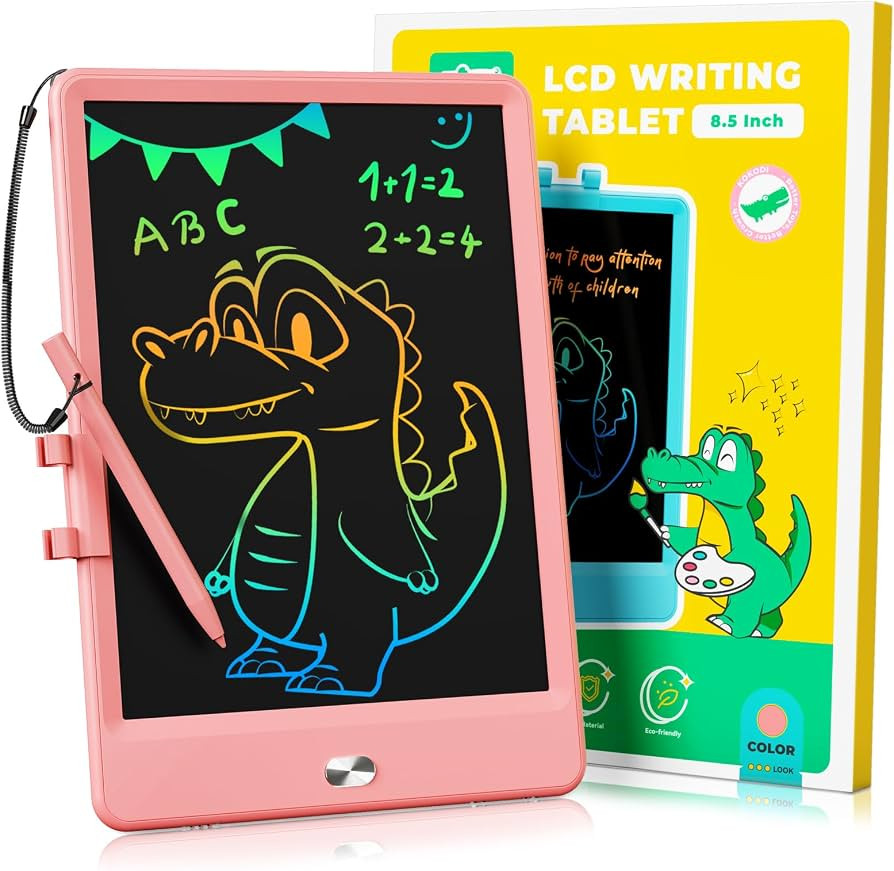 KOKODI LCD Writing Tablet, 8.5 Inch Toddler Doodle Board Drawing Tablet, Erasable Reusable Electr... | Amazon (US)