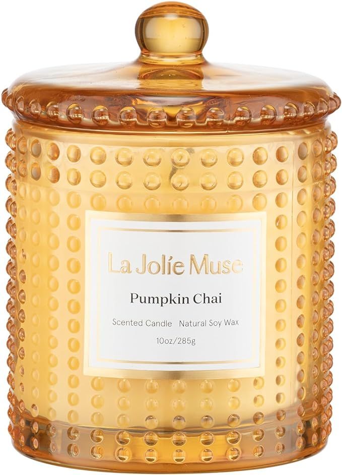 LA JOLIE MUSE Pumpkin Chai Scented Candle, Fall Candles, Natural Soy Candles for Home Scented, 75... | Amazon (US)