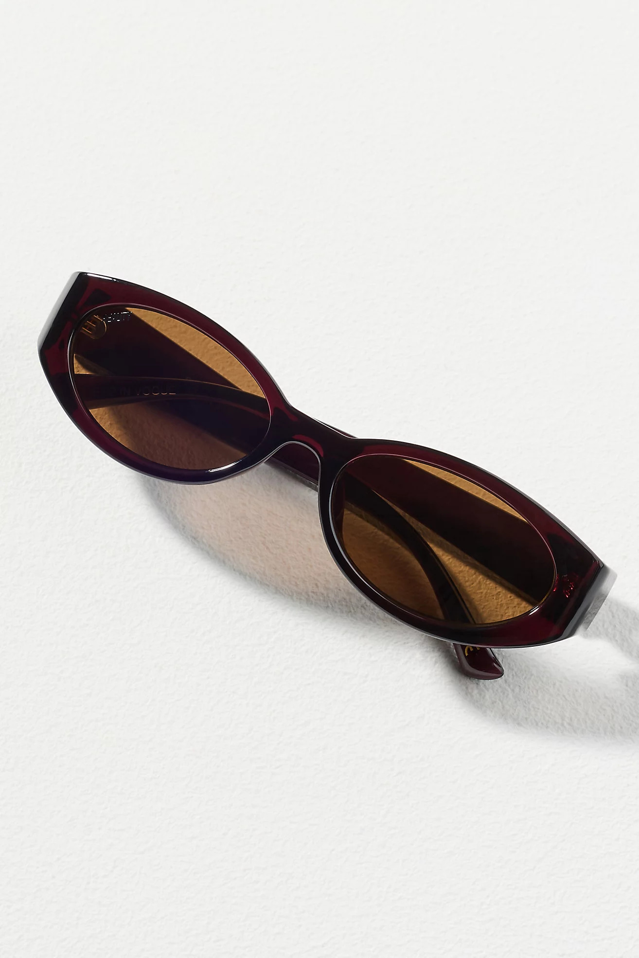 Slim Wrapped Oval Sunglasses | Anthropologie (US)