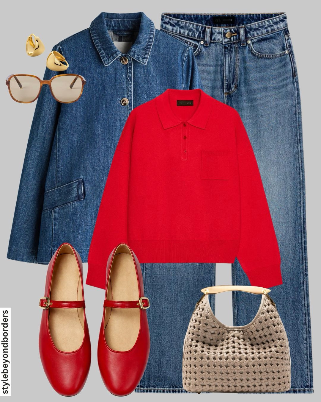 Denim outfit styling for spring 🙋🏻‍♀️🍫✨



Tags: Denim jacket, red polo knit jumper, denim straight leg jeans, red ballet flats, striped brown T-shirt, adidas spezials brown, pink polo knit jumper, suede mules, red vest, YSL bag, Zara, H&M, COS , Mango, & other stories

#LTKspring #LTKstyletip #LTKmodest