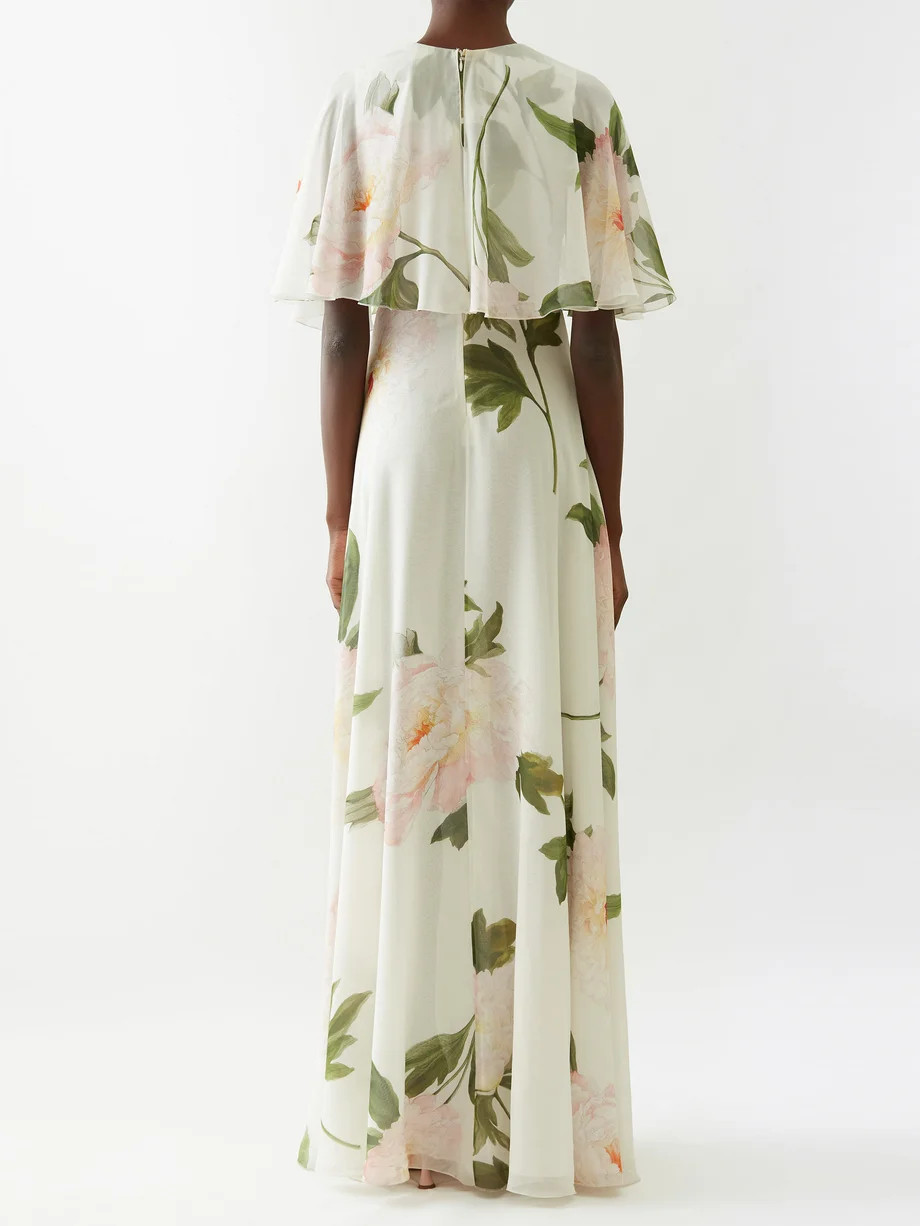 Floral-print silk-georgette gown | Matches (US)