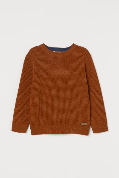 Waffle-knit Cotton Sweater | H&M (US + CA)