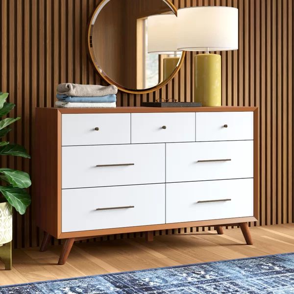 Williams Two-Tone 7 Drawer Double Dresser | Wayfair North America