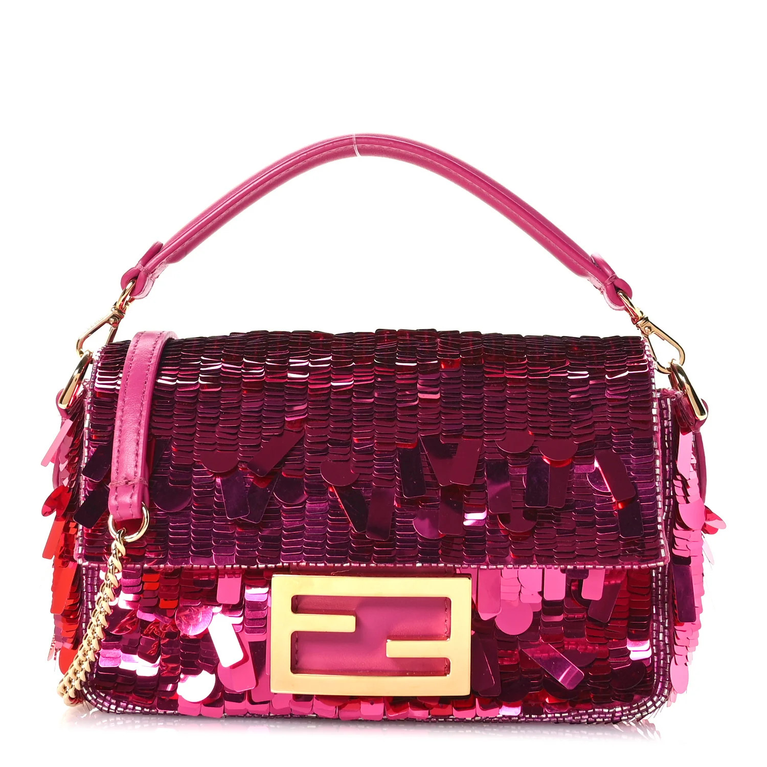 Sequin Paillettes Vitello Grace Sex and the City Mini Baguette Ciclamino Pilar | FASHIONPHILE (US)