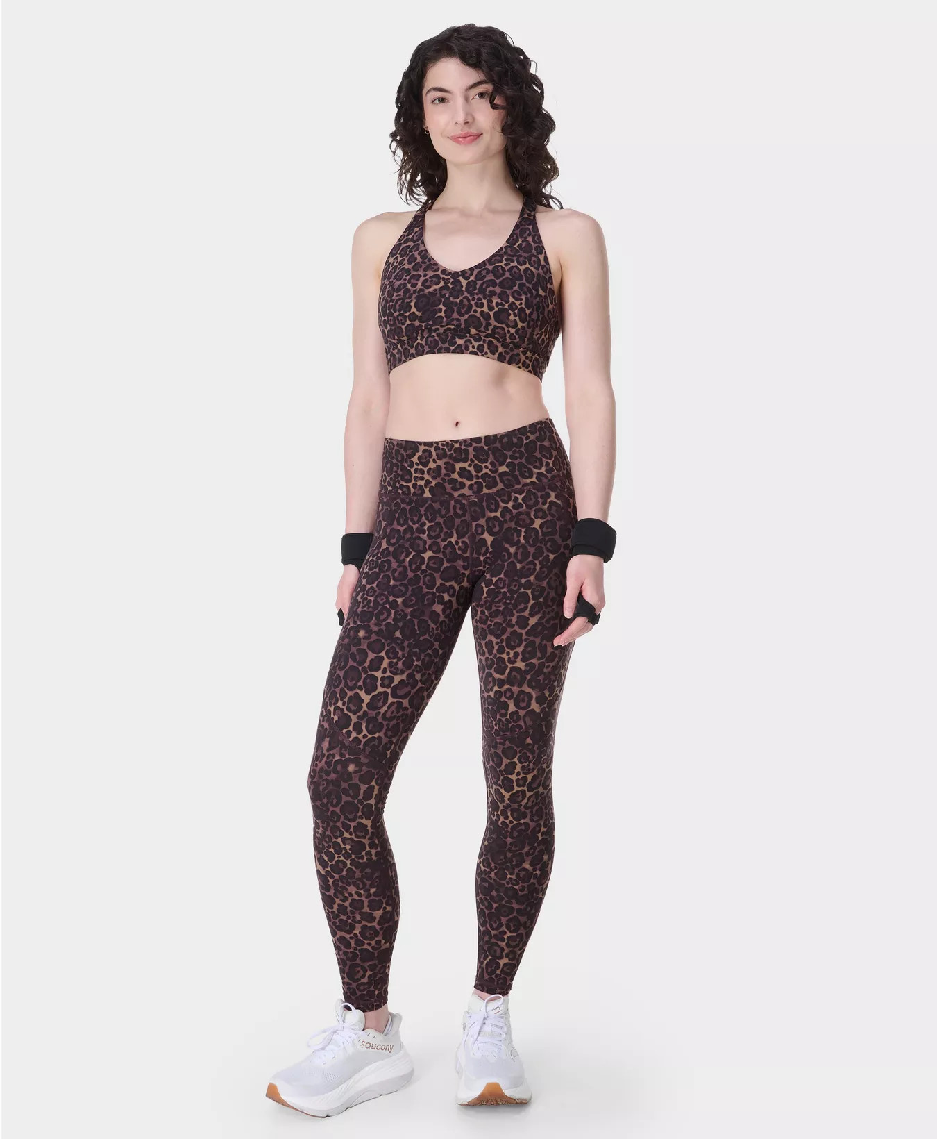 Power Pulse Bra - Brown Wild Leopard Print | Women's Sports Bras | Sweaty Betty | Sweaty Betty UK