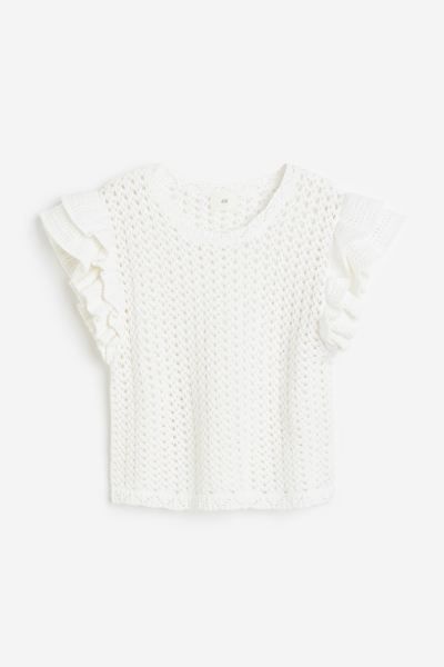 Pointelle-knit Top | H&M (US + CA)