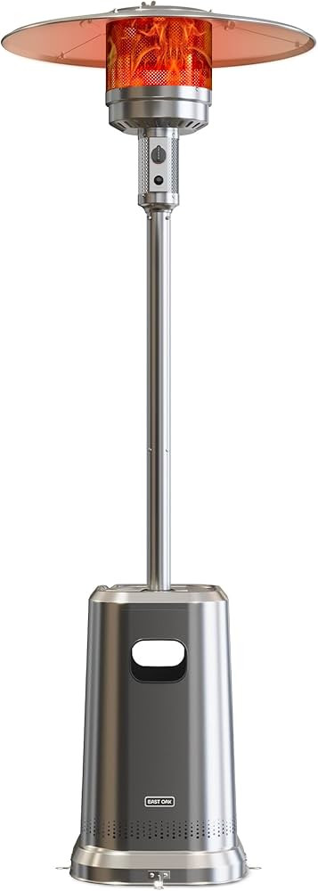 EAST OAK Anti-rust 50,000 BTU Patio Heater for Outdoor Use With Double-Layer Stainless Steel Burn... | Amazon (US)