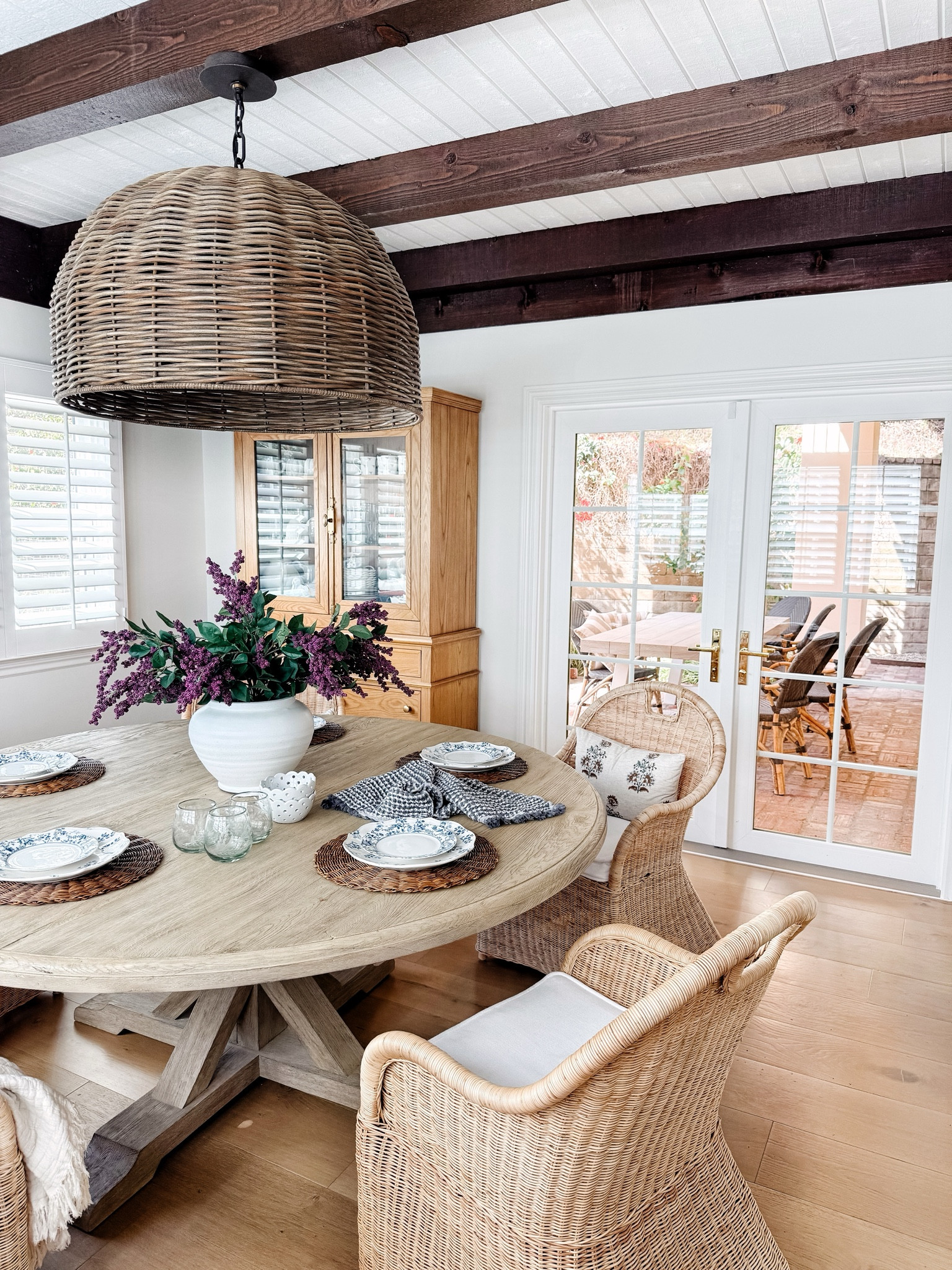 My hutch is on sale for Memorial Day. It is an heirloom piece, so well made with beautiful hardware including brass cremone bolts.  Stores so many plates and dishes and cups and placemats!