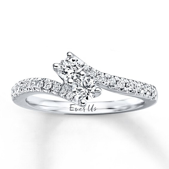 Previously Owned Ever Us Diamond Ring 1/2 ct tw Round-cut 14K Gold | Kay Jewelers