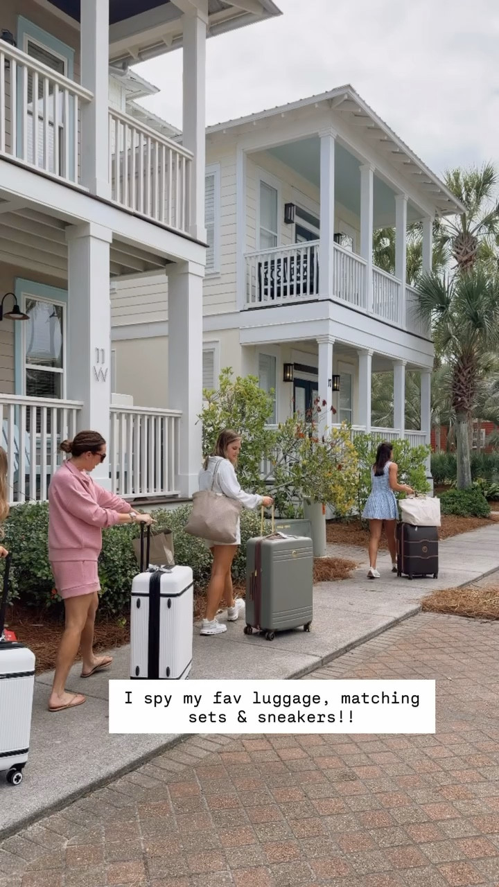 Several of them were traveling with Delsey luggage, which I used to have for several years! I now have Beis, which I spy one person with that luggage! 

Loverly Grey, travel finds, luggage, Beis, delsey, sneakers 

#LTKTravel